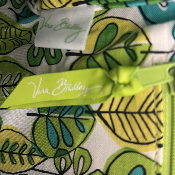 Vera Bradley Green and Blue Floral Shoulder Bag - Picture 11 of 11